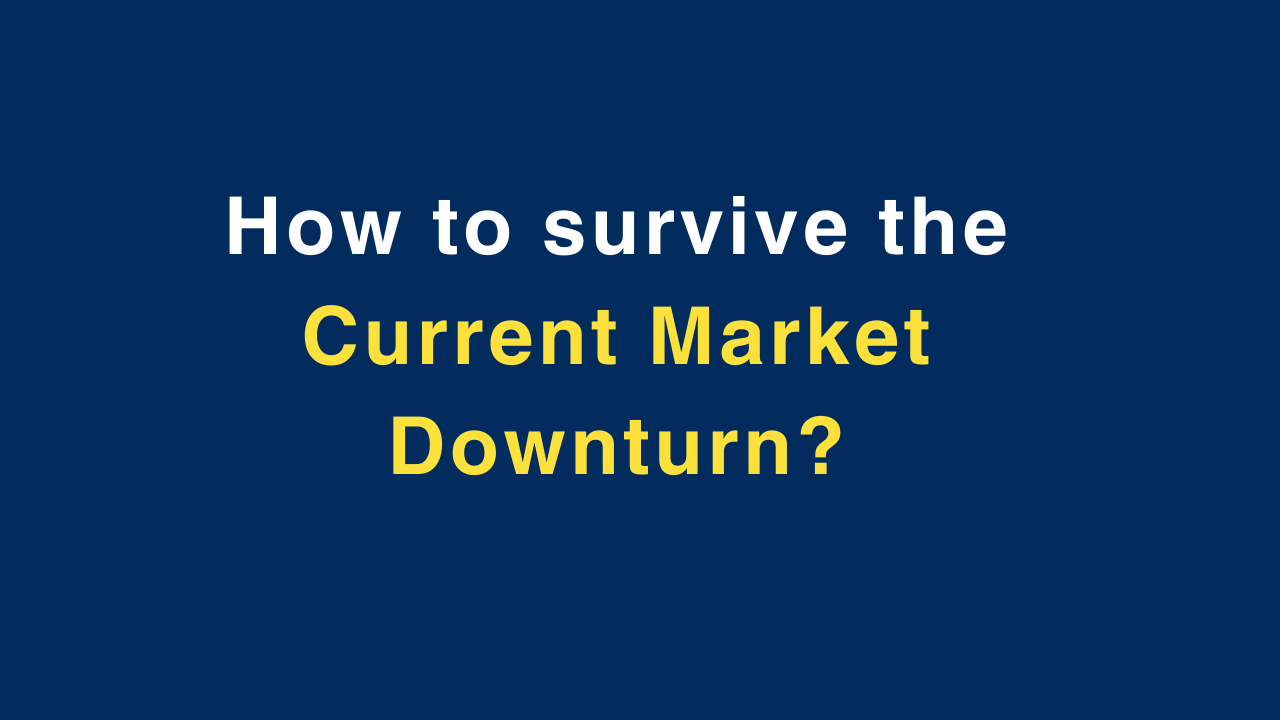 How to survive the current market downturn?